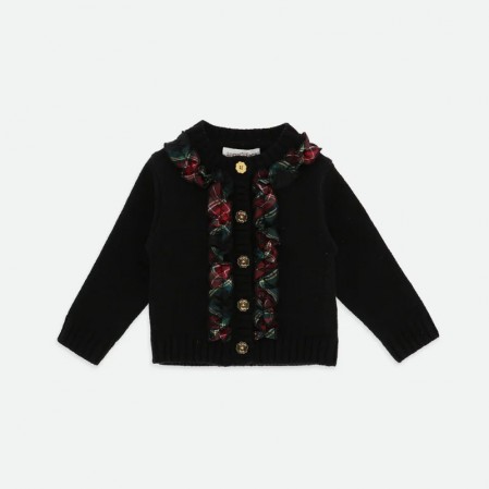 Cardigan bebe Angels face pentru fetita cu nasturi