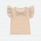 Bluza copii Angels face pentru fata cu maneci scurte din tul