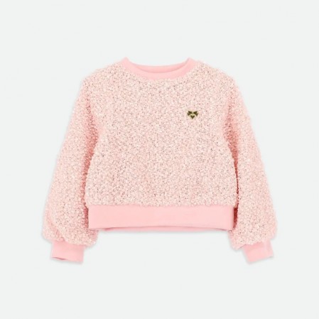 Bluza copii Angels face pentru fata cu logo metalic cusut