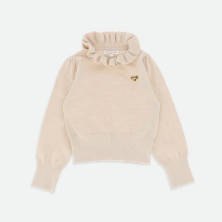 Bluza copii Angels face pentru fata cu maneca lunga si guler inalt