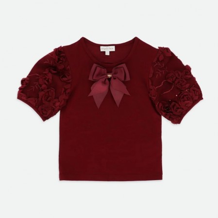Bluza copii Angels face pentru fata cu maneca scurta