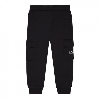 Pantaloni sport copii EA7 pentru baiat tip cargo