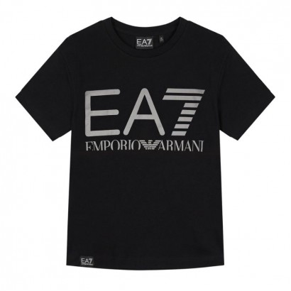 Tricou copii EA7 pentru baiat cu logo mare in fata