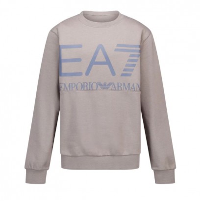 Bluza copii EA7 pentru baiat cu logo mare in fata
