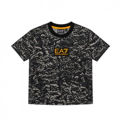 Tricou copii EA7 pentru baiat cu logo la spate