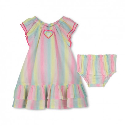 Rochita bebe Billieblush cu volanase pe maneci