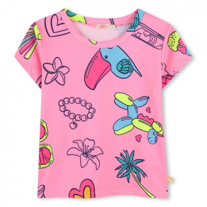 Tricou copii cu maneca scurta Billieblush pentru fata cu imprimeu