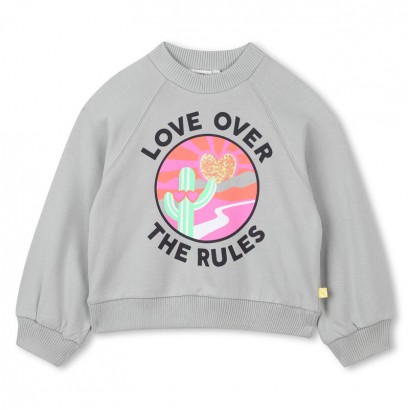 Bluza copii Billieblush cu maneca lunga si aplicatie pentru fata