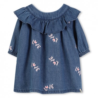Rochita bebe Billieblush cu guler incretit