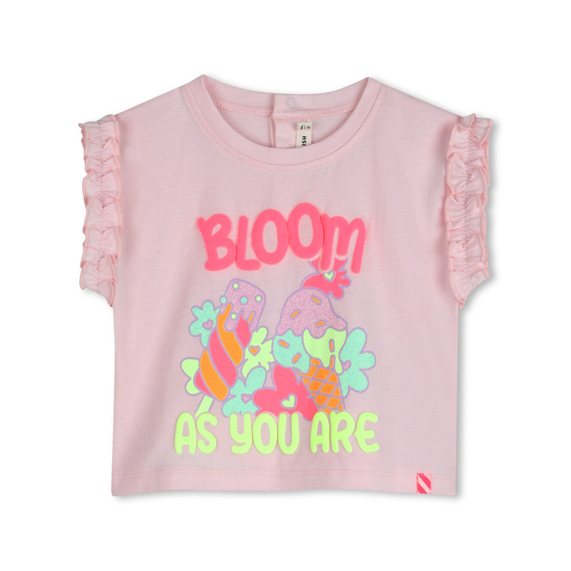 Tricou bebe Billieblush pentru fetita cu aplicatie de inghetata