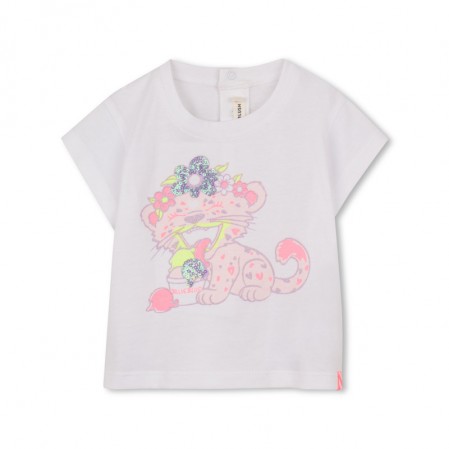 Tricou bebe Billieblush pentru fetita cu pisica