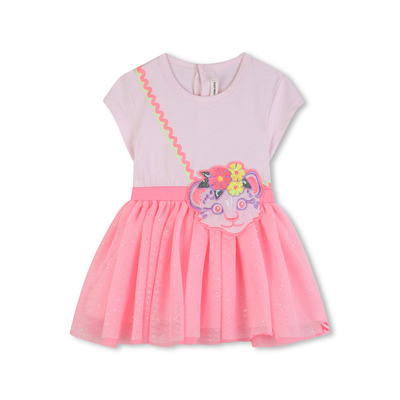 Rochita bebe Billieblush pentru fetita cu broderie tigru