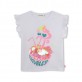 Tricou copii Billieblush pentru fata cu aplicatia flamingo