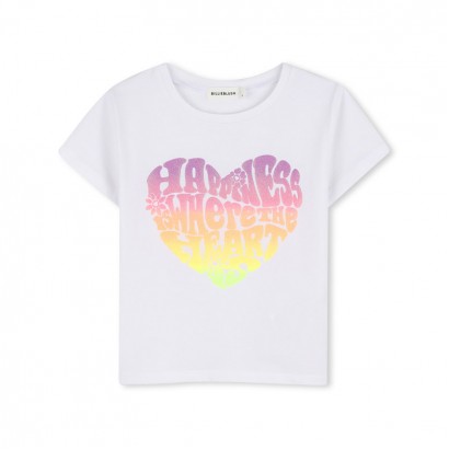 Tricou copii Billieblush pentru fata aplicatie inima cu inscriptie