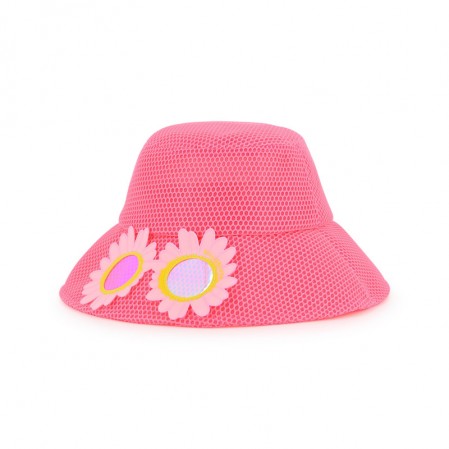 Palarie copii cu boruri Billieblush pentru fata cu flori cusute