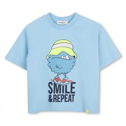 Tricou copii Billieblush pentru baiat cu inscriptie Smile 