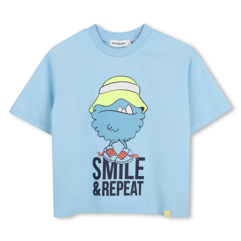 Tricou copii Billieblush pentru baiat cu inscriptie Smile 