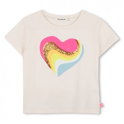 Tricou copii Billieblush pentru fata cu inima colorata