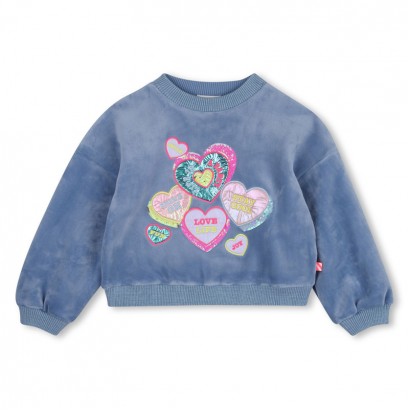 Bluza copii Billieblush pentru fata cu aplicatie inimi