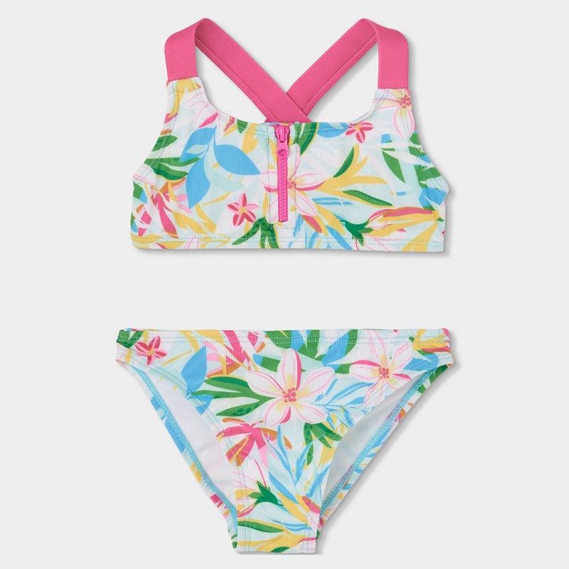 Costum de baie copii Boboli pentru fata din doua piese print de flori
