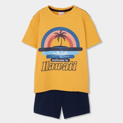 Set copii Boboli pentru baiat welcome to Hawaii