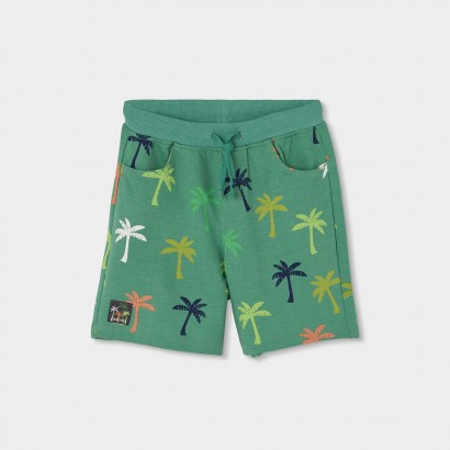 Pantaloni scurti copii Boboli pentru baiat cu print de palmieri