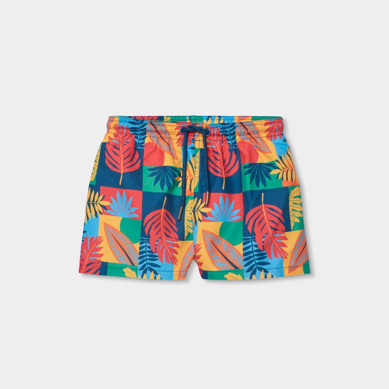 Costum de baie pentru copii Boboli pentru baiat cu print frunze