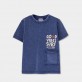 Tricou copii Boboli pentru baiat cu buzunar si inscriptie 