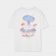 Tricou copii Boboli pentru baiat cu imprimeu pe spate si cusaturi