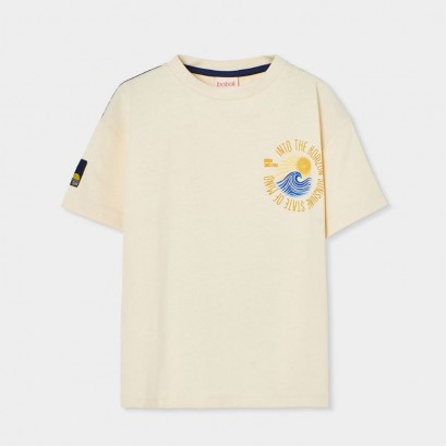 Tricou copii Boboli pentru baiat cu print irizat la spate