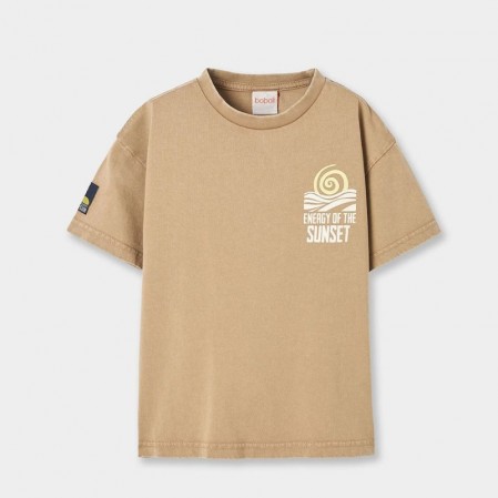 Tricou copii Boboli pentru baiat cu print soare pe spate