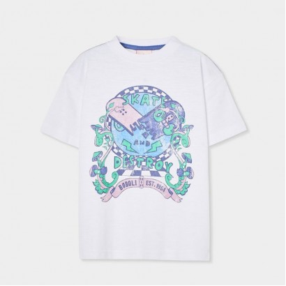 Tricou copii Boboli pentru baiat cu imprimeu mare frontal