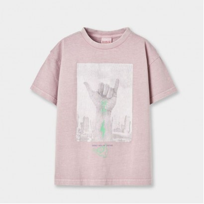 Tricou copii Boboli pentru baiat cu print grafic si emblema