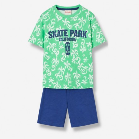 Set copii Boboli pentru baiat din doua piese cu print tropical