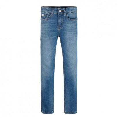 Blugi slim copii Calvin Klein cu emblema pentru baiat