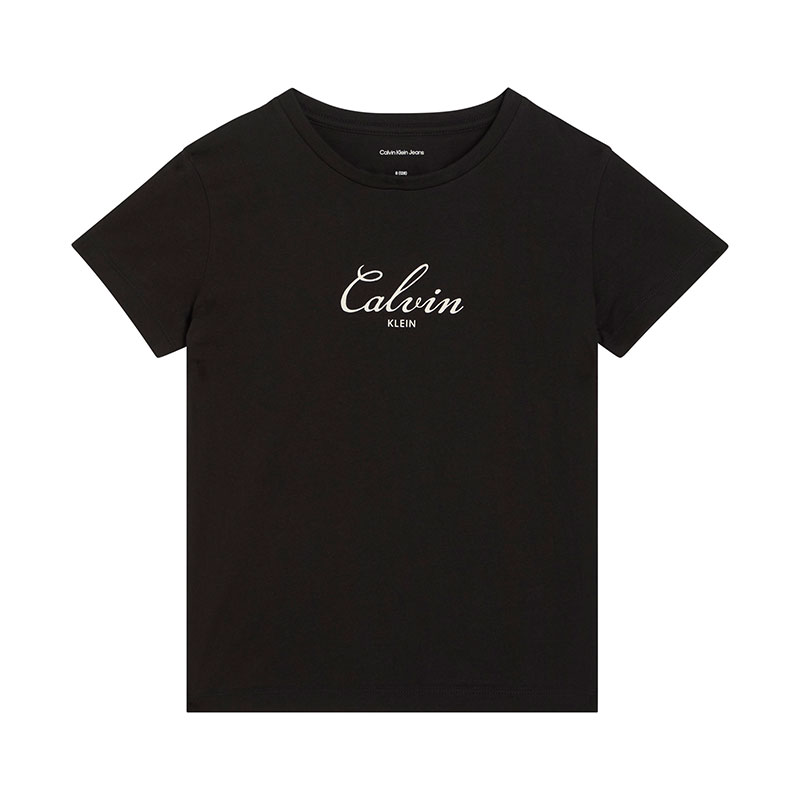 Tricou copii Calvin Klein pentru fata cu logo frontal
