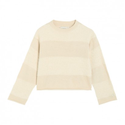 Bluza scurta copii Calvin Klein pentru fata dungi