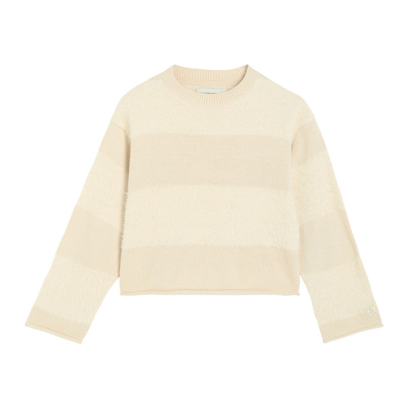 Bluza scurta copii Calvin Klein pentru fata dungi