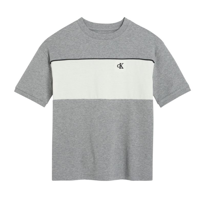 Tricou copii Calvin Klein pentru baiat contrastanta cu logo