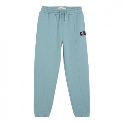 Pantaloni sport copii Calvin Klein pentru baiat cu logo si cu sireturi