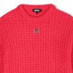 Pulover copii DKNY pentru fata cu emblema cusuta
