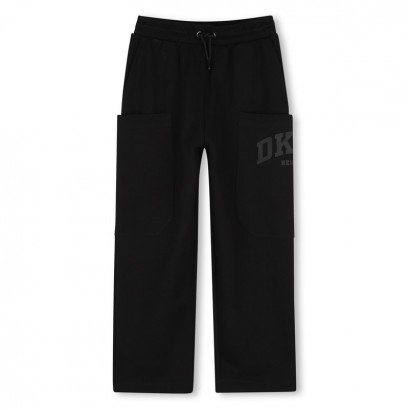 Pantaloni sport copii DKNY pentru baiat cu buzunare mari