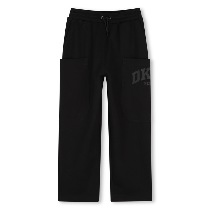 Pantaloni sport copii DKNY pentru baiat cu buzunare mari