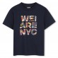 Tricou copii DKNY pentru baiat cu aplicatie si logo
