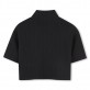 Tricou scurt copii DKNY pentru fata cu guler inalt si fermoar