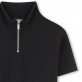 Tricou scurt copii DKNY pentru fata cu guler inalt si fermoar