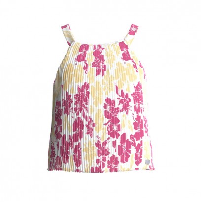 Top copii Guess din sifon plisat cu print pentru fata