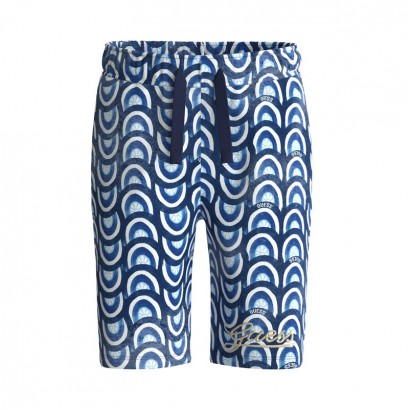 Pantaloni scurti copii Guess din bumbac pentru baiat cu print