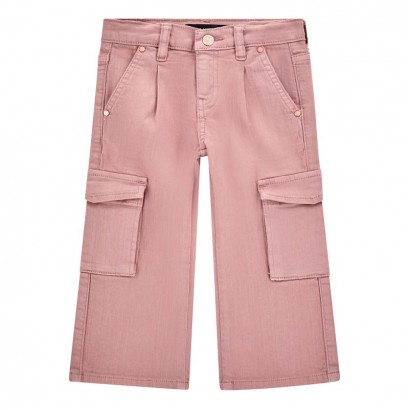 Pantaloni cargo copii Guess pentru fata cu logo