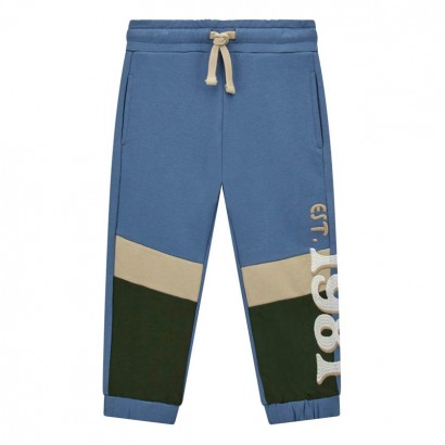 Pantaloni sport de copii Guess pentru baiat cu logo brodat